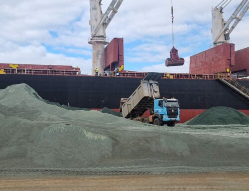 Deuxième export vers les USA : 40 000 tonnes de scories chargées à l’usine